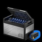 BougeRV New Rocky V3.0 55QT Dual Zone 12V Car Fridge with 240Wh Battery