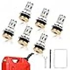 6 Pack Fuel Gas Tank Vent Caps