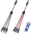 Solar 1 to 3 Male Female Connector Adapter 10AWG 45A