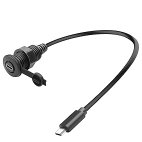 5Gbps USB C Threaded Fixed Short Cable USB Type C 3.0 Male to Female