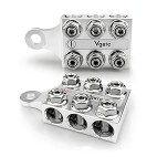 Vgate 12-Way Post Terminal Distribution Block Bus Bar, 8AWG