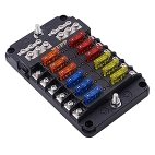 Fuse Block Panel with LED Warning Indicator