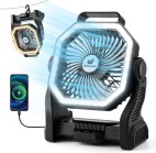 Odoland Rechargeable Camping Fan 20000mAh